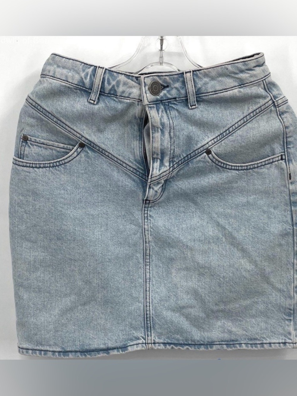 Sandro Light Blue Denim Skirt